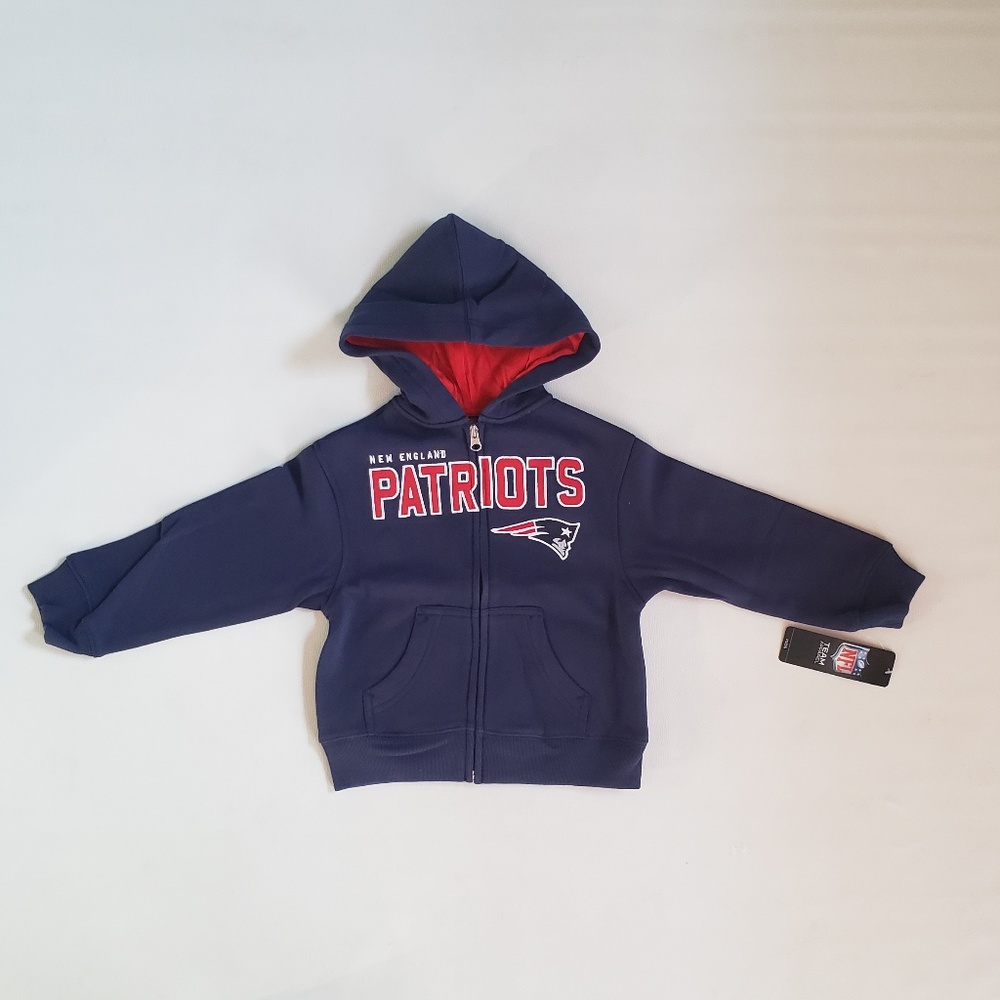 NEW England Patriots Navy Kids Hoodie Size S (4)